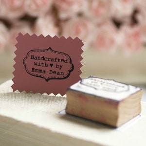 Handcrafted Personalised Rubber Stamp, Perfect Crafting Stamp