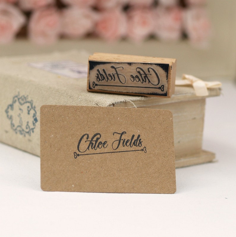 Your Name Personalised Rubber Stamp image 1