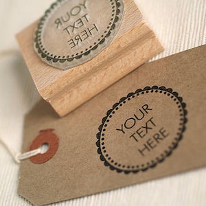 Rubber Stamp with your Custom Text