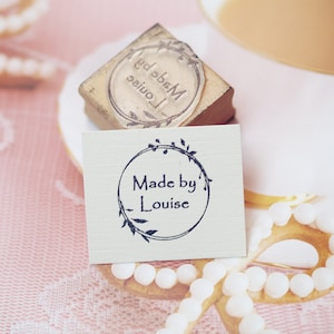 Made By Personalised Rubber Stamp