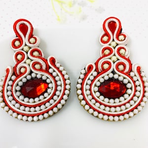Handmade soutache earrings, wanderlust jewelry, statement handmade earrings, stunning earrings, soutache jewelry, soutache cord