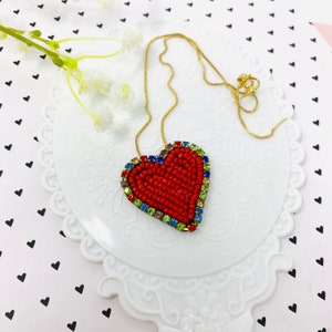 Heart Choker Necklace, 14k Gold Chain with hearts, Handmade necklace, gold plated choker chain, meaningful jewelry, dainty heart necklace