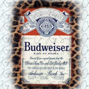 Budweiser Cheetah PNG Digital Download