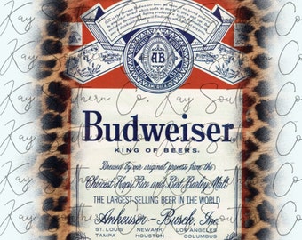 Budweiser Cheetah PNG Digital Télécharger