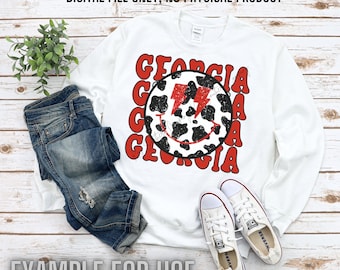 Georgia Cowprint Smiley FICHIER DE SUBLIMATION NUMÉRIQUE