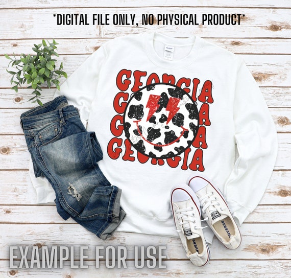 Georgia Cowprint Smiley DIGITAL SUBLIMATION FILE
