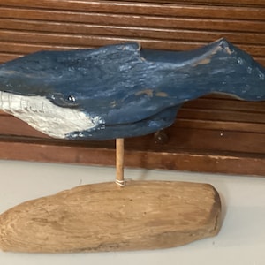 Handcarved Driftwood Humpback Whale