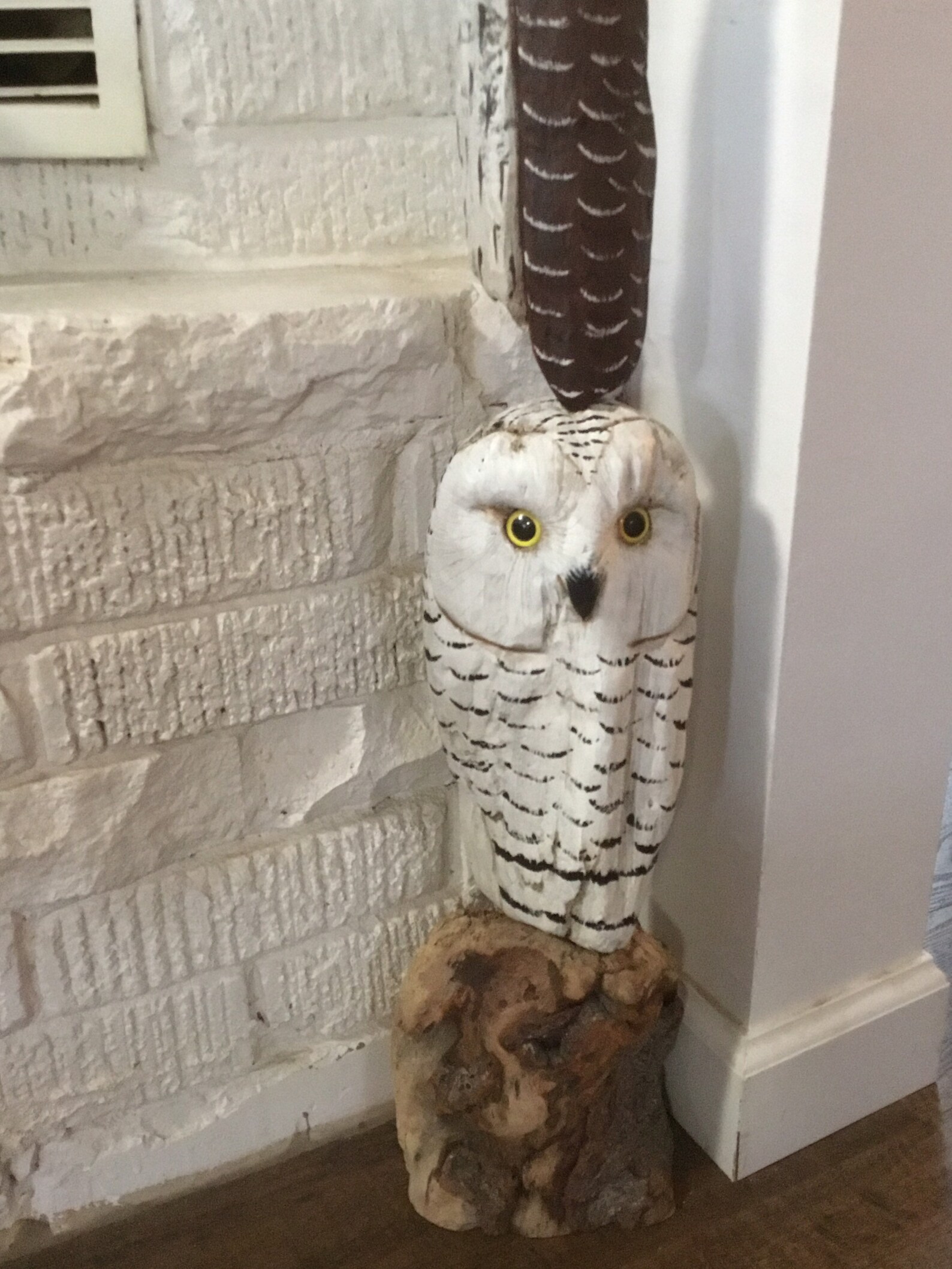 Mega Large Owl Totem Hand Carved by Mary Wilkerson. Etsy