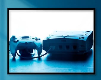 Decoración de videojuegos Sega Dreamcast para sala de juegos, póster