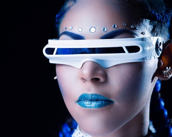 Sci Fi Girl, Cyber Punk theme photo print. Inspired by xmen decor