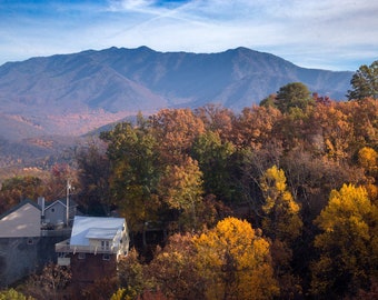 Great Smoky Mountains Landscape Photo for Rustic Room