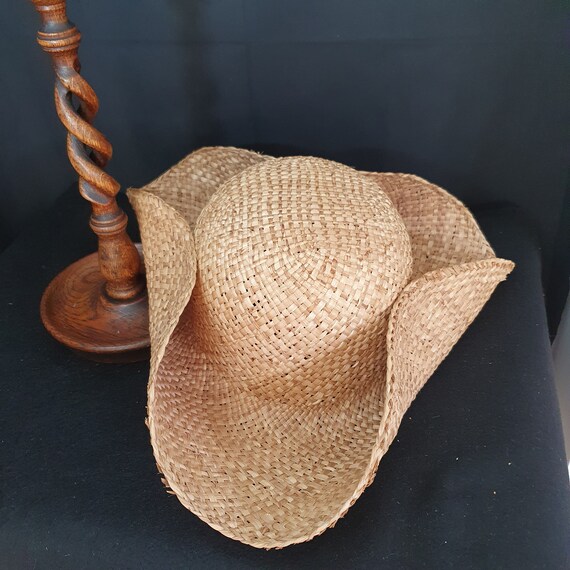 Straw Tricorn Hat | Etsy 