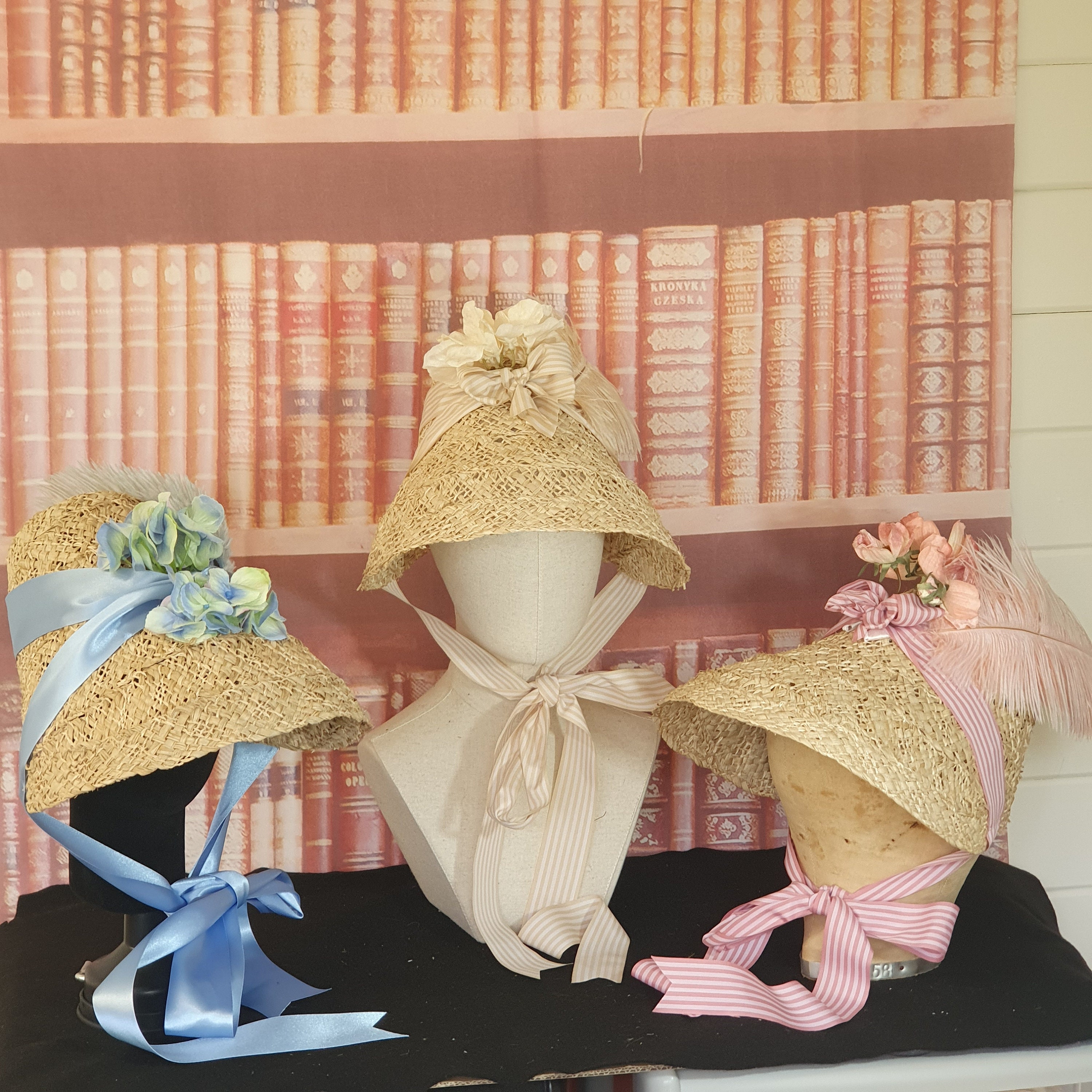THE ANN - Romantic Era Bonnet (many Colours Available) - Etsy