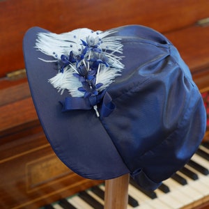 THE EMMA  Taffeta - Regency Style Jockey Cap/Hat