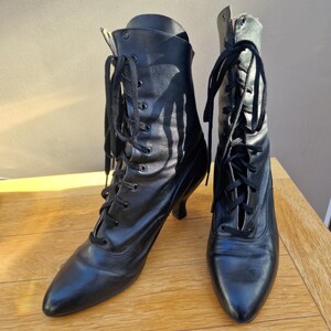 Vintage Ladies' Victorian style boots by Anello & Davide UK 5 1/2 EU 38 US 7.5 画像 1