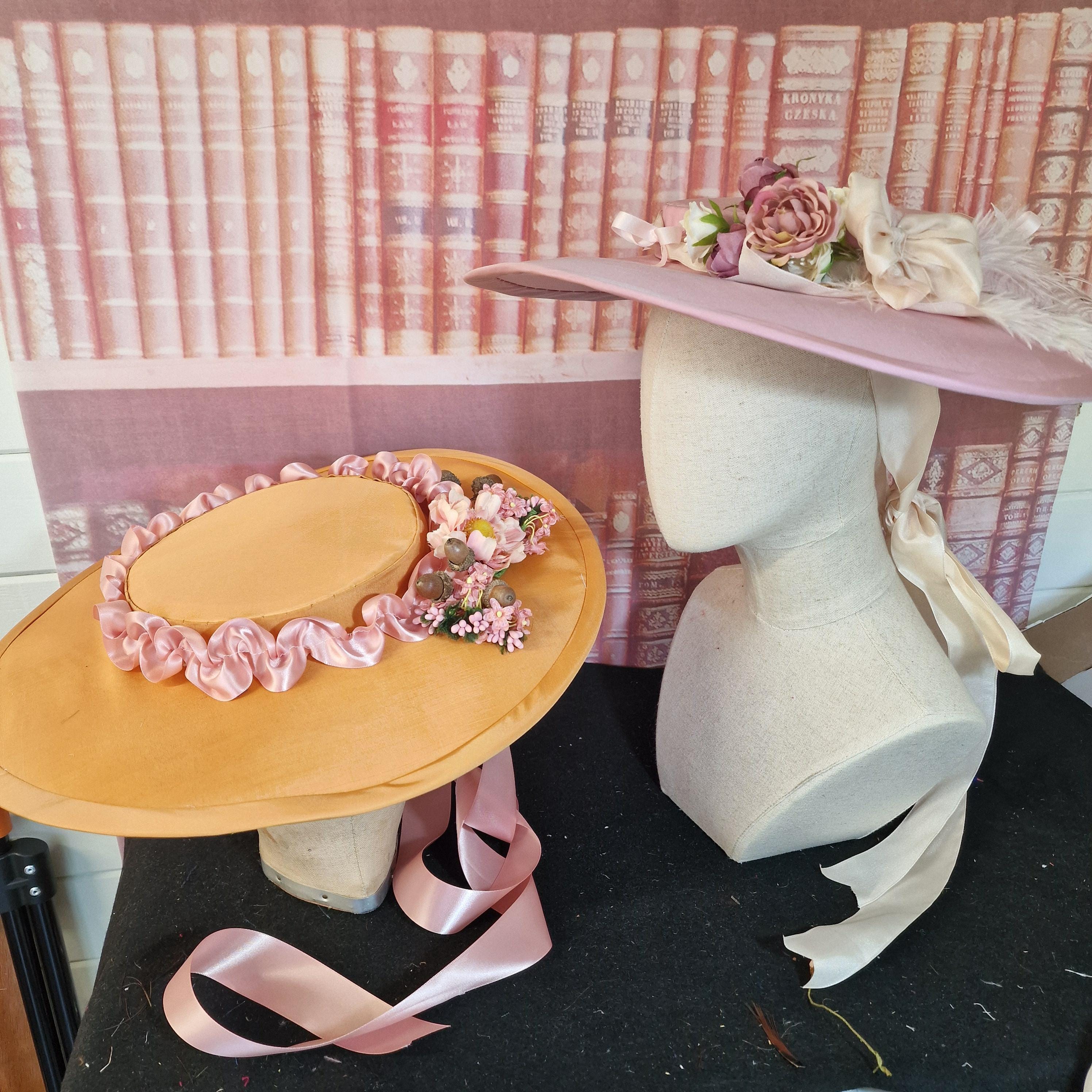 THE DUCHESS - 18th Century Inspired Bergere Hat - Pure Silk  display picture 1