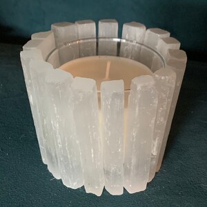 Selenite candle Peaceful, Intuitive, Spiritual, Calming image 1