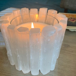 Selenite candle Peaceful, Intuitive, Spiritual, Calming image 7