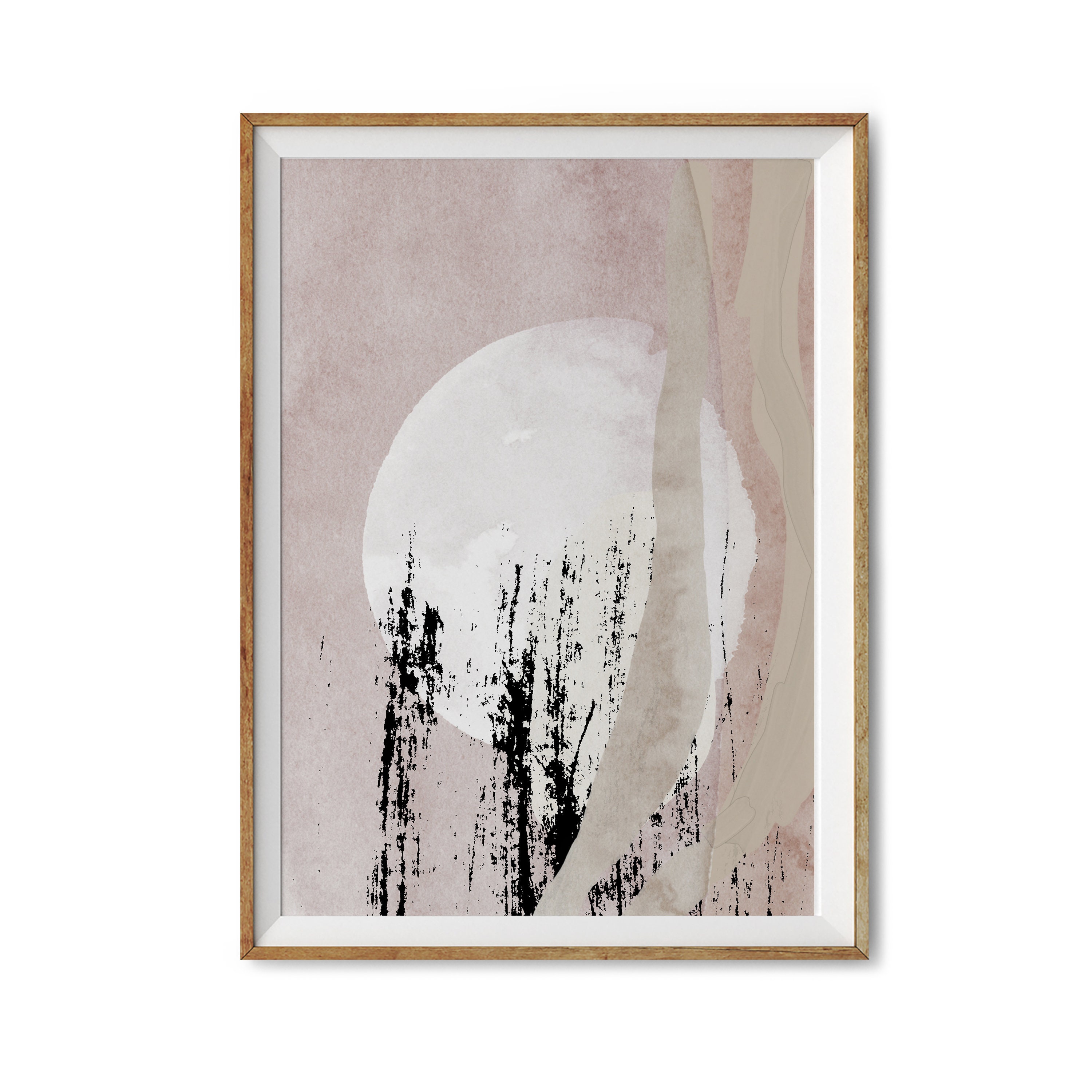 Japandi abstract art print abstract wall art printable art Etsy