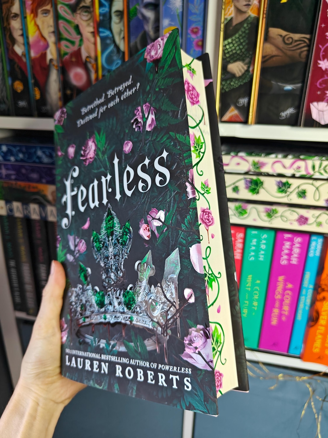 Hand-painted Fearless (POWERLESS Book 3) Fore-edge Book Art - Etsy