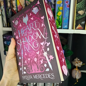 Hand-painted Heart of the Shadow King Fore-edge Book Art