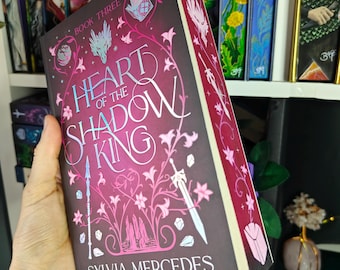 Hand-painted Heart of the Shadow King Fore-edge Book Art