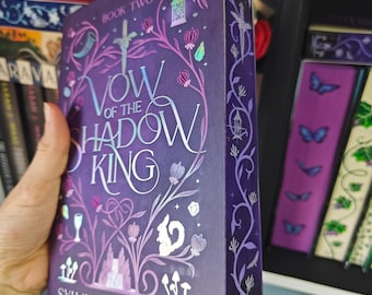 Hand-painted Vow of the Shadow King Fore-edge Book Art