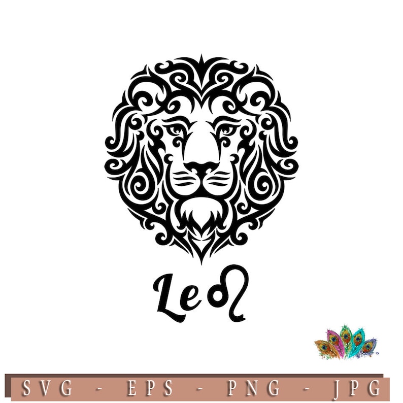 Download Zodiac Sign Leo Lion Astrology Horoscopes .SVG .EPS .PNG | Etsy