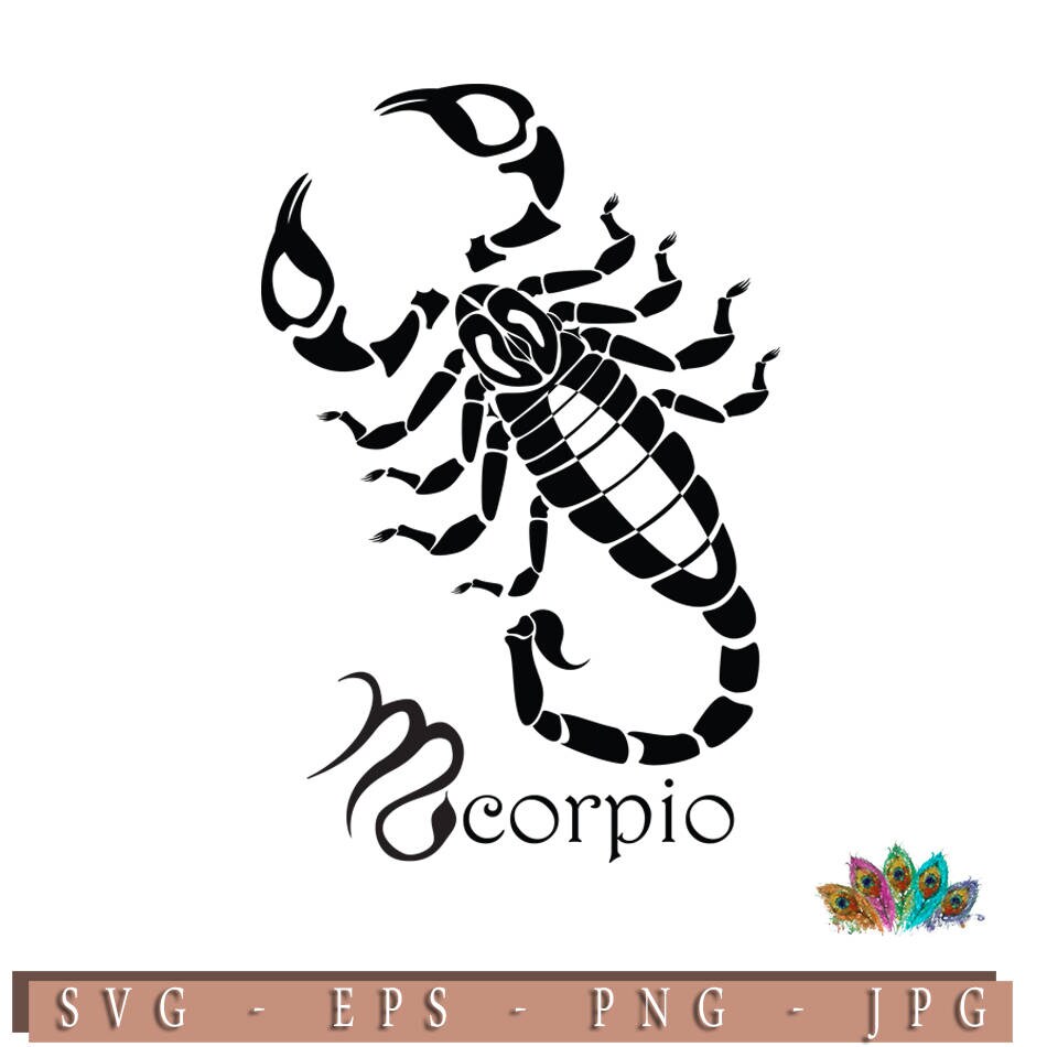 Download Zodiac Sign Scorpio Astrology Horoscopes .SVG .EPS .PNG | Etsy