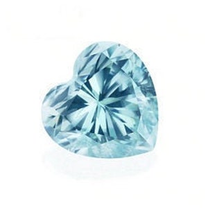 7 tot 10 mm losse Moissanite blauw MAAT KEUZE Heart Cut Moissanite Diamond Alternatieven Ethical Diamond Jewelry Making USA Verkoper