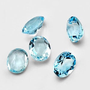 7 to 11mm Oval Cut Sky Blue Moissanite, Loose Moissanite for Engagement Ring, Wedding Ring or Pendant for Her, Tejomay Gems