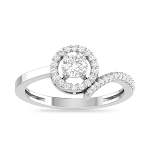 6MM Round Cut Colorless Moissanite Engagement Ring | Solitaire Ring | 925 Silver Or Gold | D VVS1 Stone | Wedding & Anniversary Gift