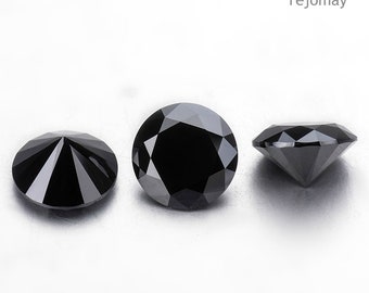 7 tot 11 mm losse moissaniet zwarte ronde geslepen diamant alternatieven Ethische diamanten sieraden maken VS verkoper