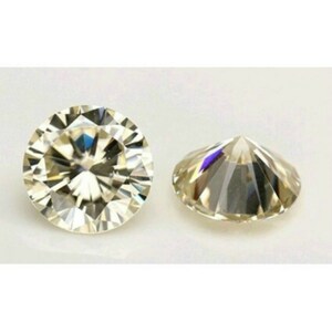 7 tot 15 mm losse Moissanite geel MAAT KEUZE ronde geslepen Moissanite Diamond alternatieven ethische diamanten sieraden maken USA verkoper