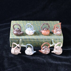 Japanese Miniature Clay Tea Pots in Original Box