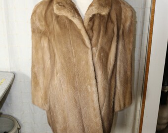Tan Bark Brand Denver Co Perfect Pinky Beige Puffer Coat With Faux Fur Collar Unisex XL
