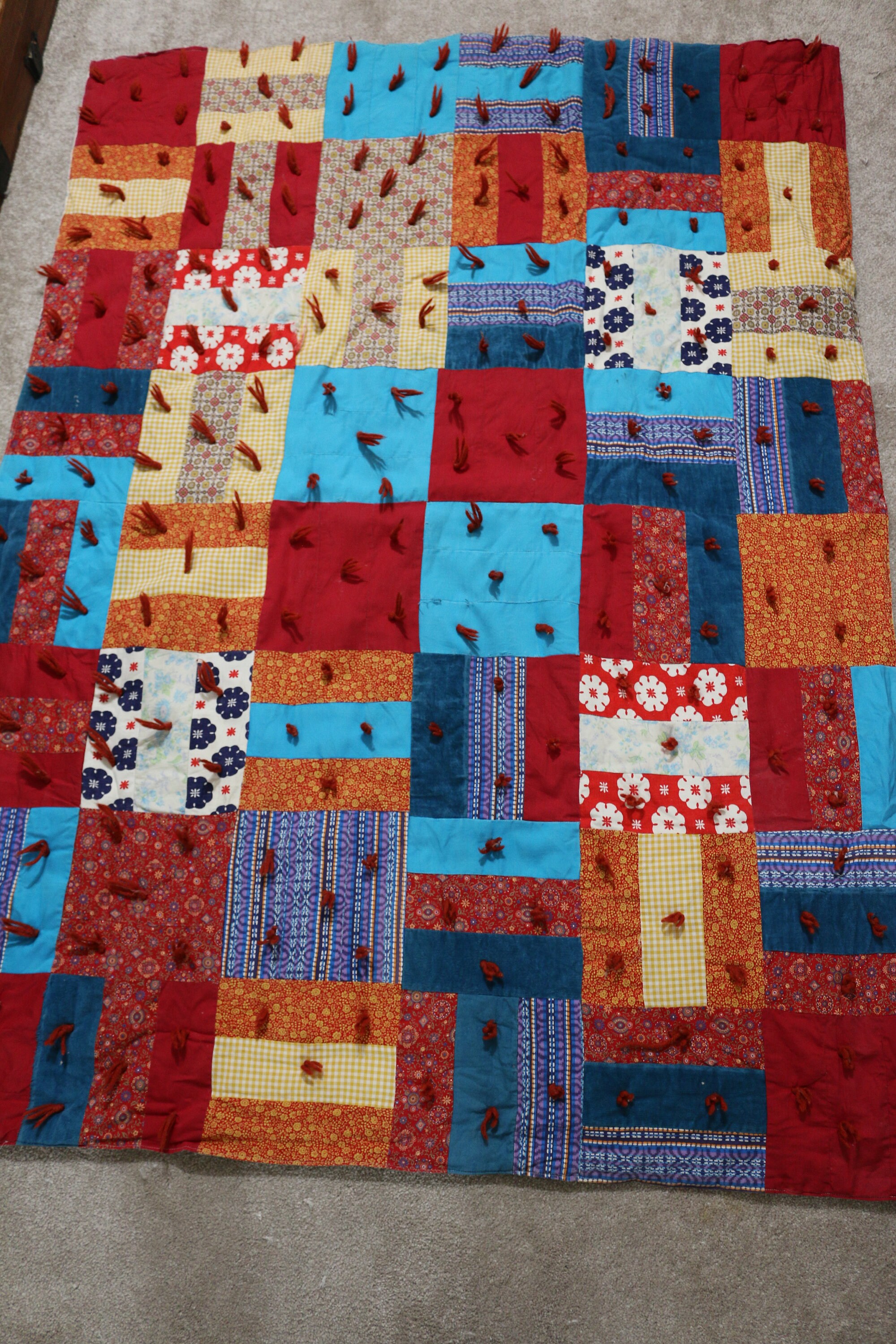 Buy Vintage Patchwork Quilt Online in India - Etsy 