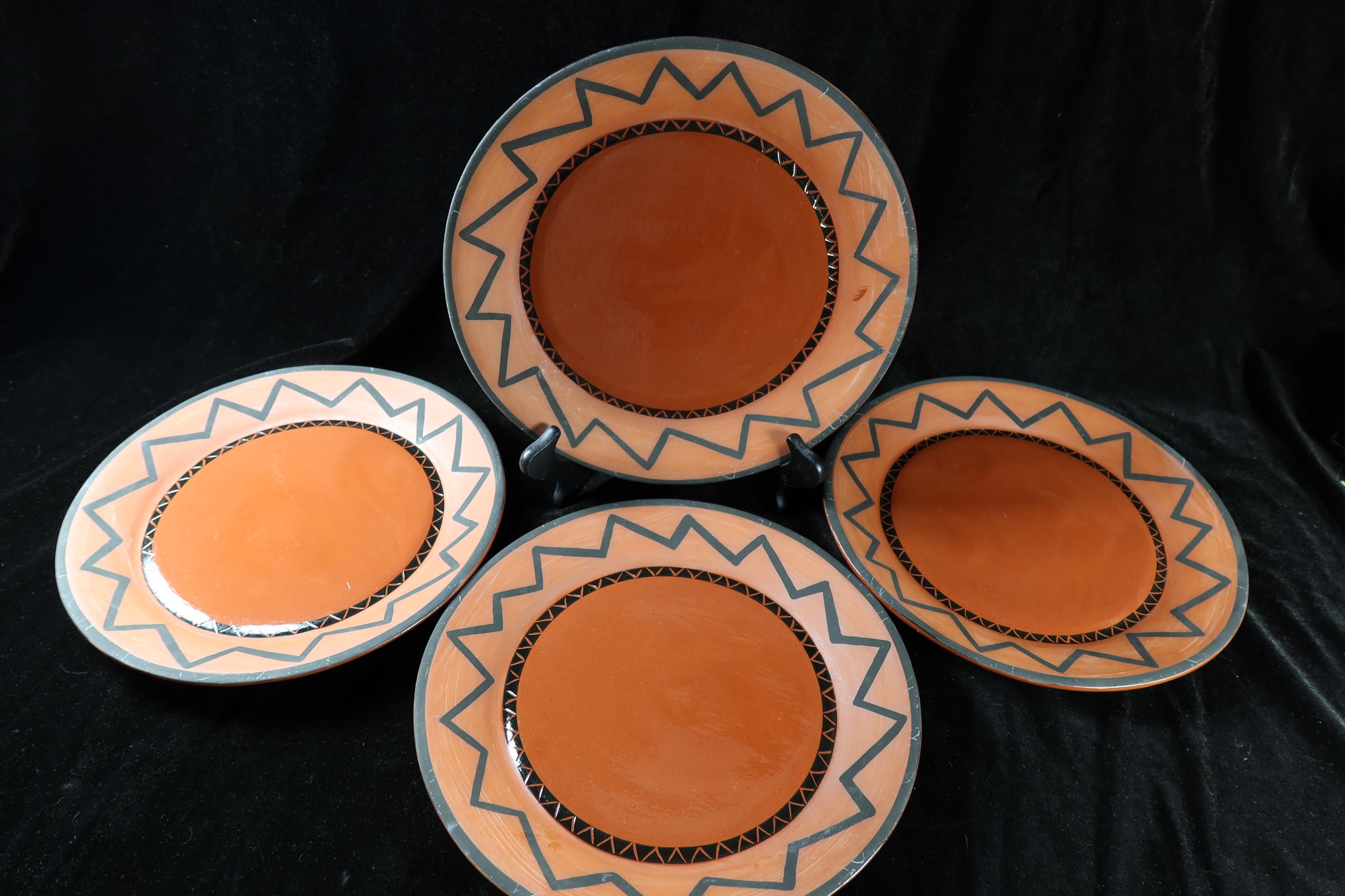 【廃番希少】  AZTEC ディナープレート 4枚セット Aztec Dinner Plates - Etsy