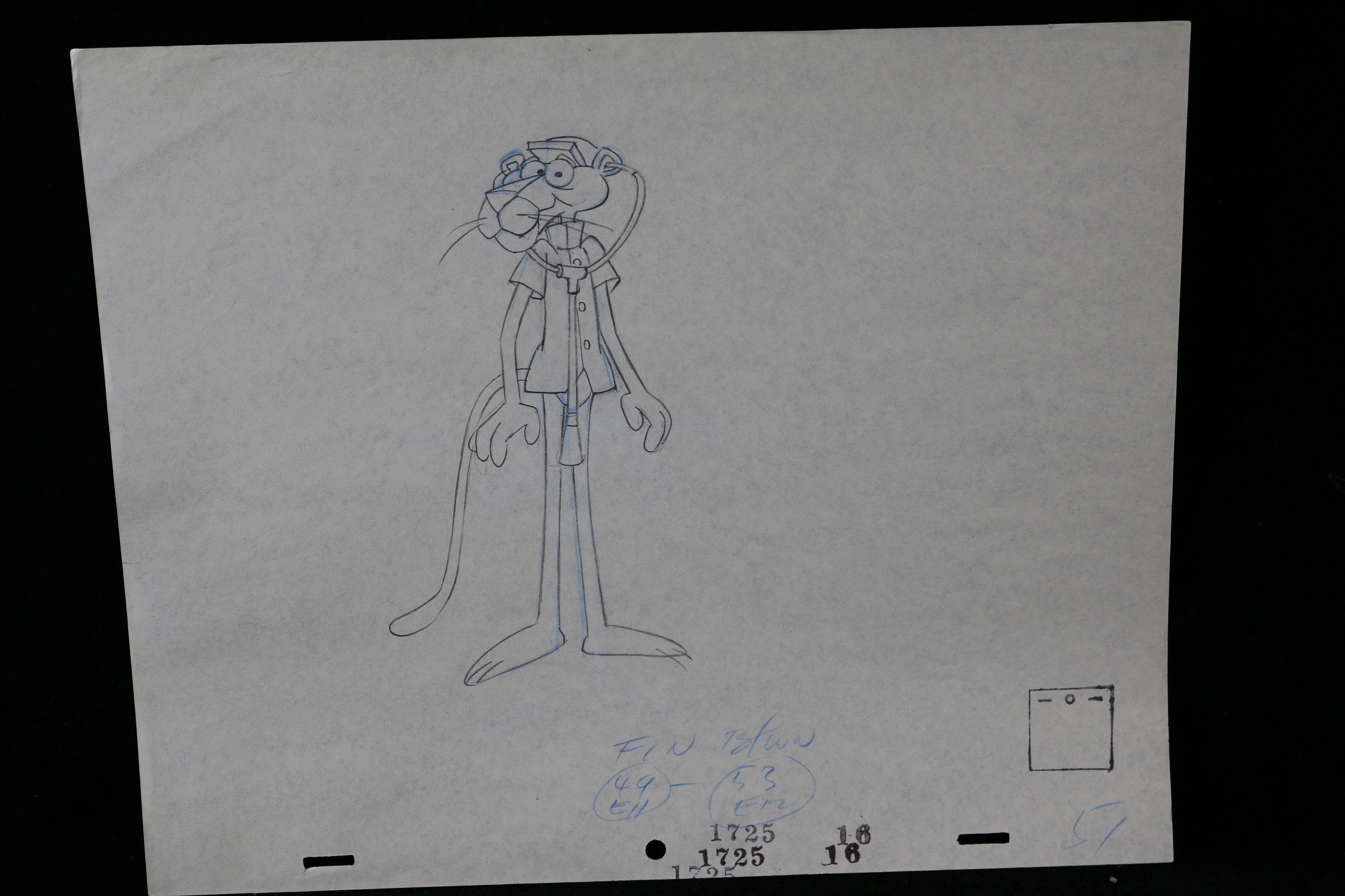 Pink Panther Original Line Artwork - Phenomenon - Drawings