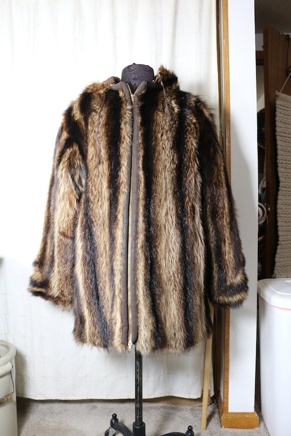 Fur Coat with Detachable Hood Beautiful!
