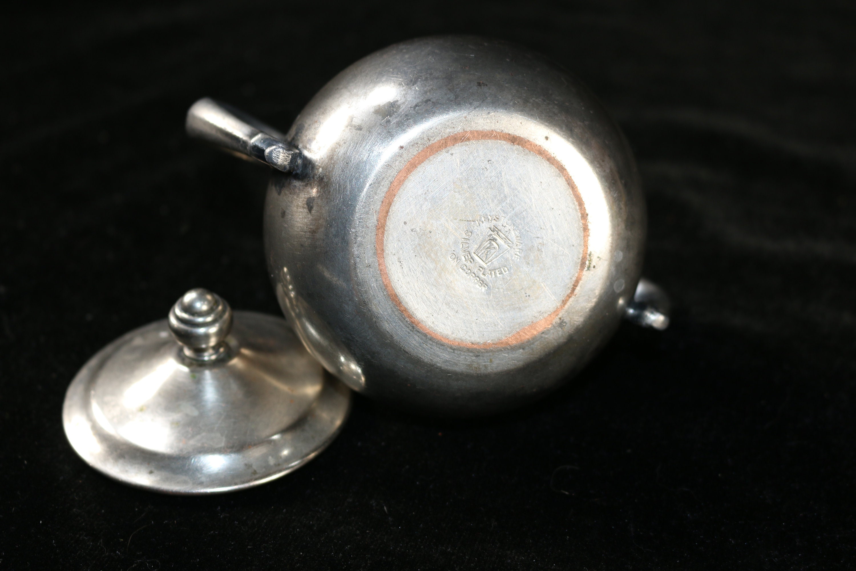 Vintage Keystoneware Silver Plated on Copper Sugar Bowl | Etsy