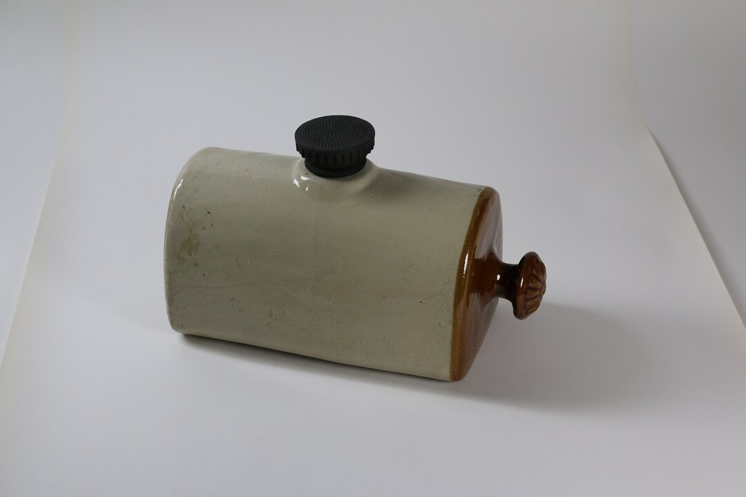 Antique Crock Stoneware Hot Water Bottle Etsy