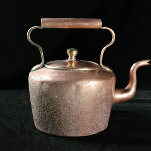 Vintage Premier Electric Copper Kettle, Brass & Wooden Handle Not
