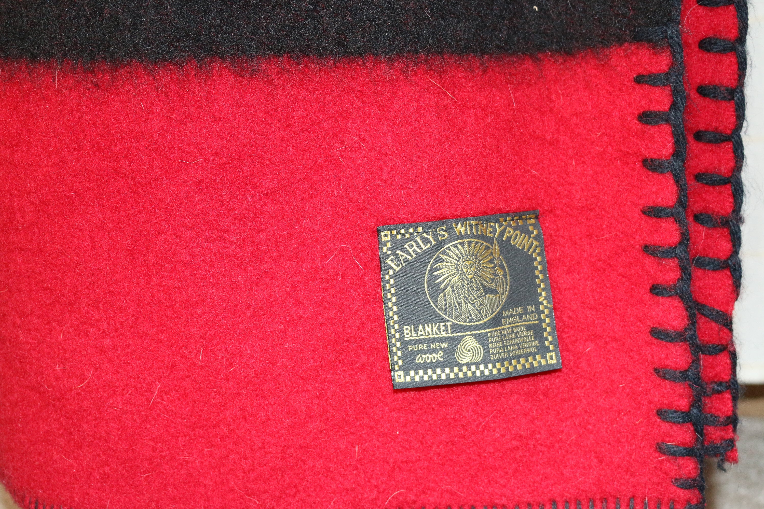 Early's Witney Point Blanket Capote Coat With Coyote Fur and