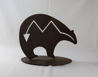 Metal Medicine Bear Southwestern Home Decor