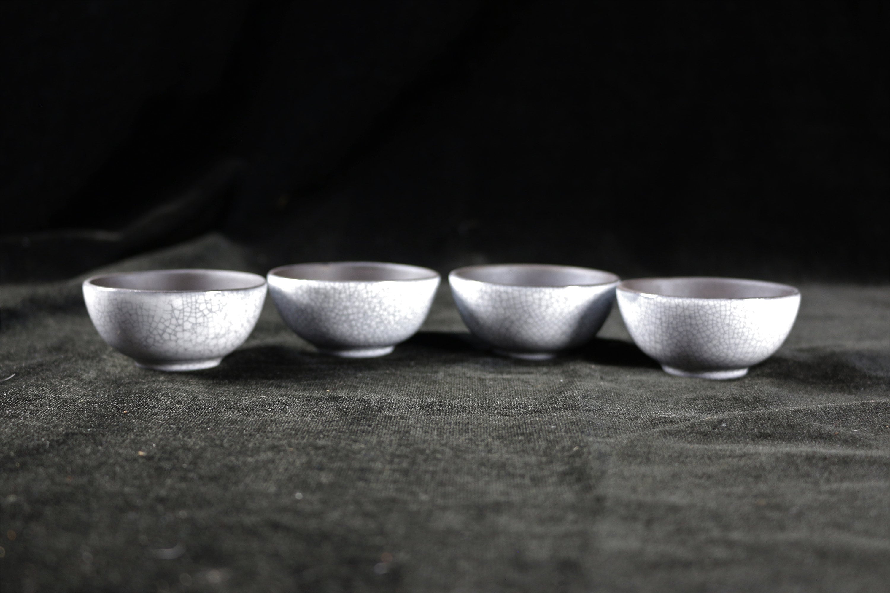 Soy Bowls, Crackle Glazed, Set of 4 - Etsy