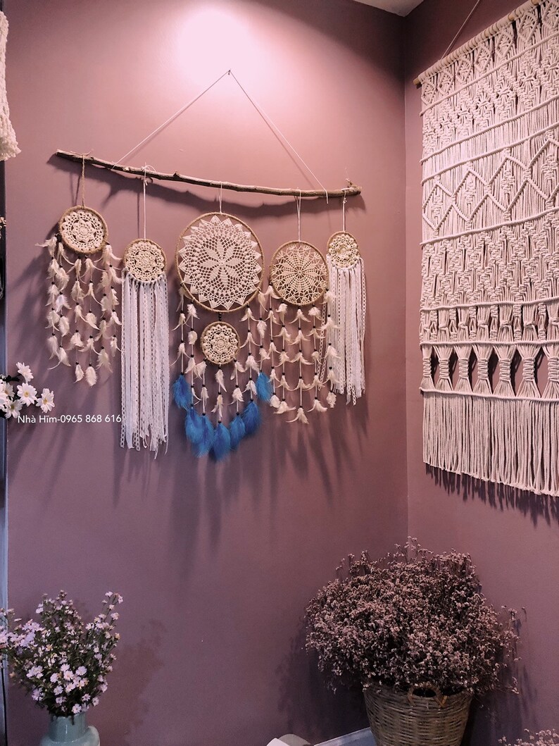 5 dream catchers dream catcher wall hanging large Etsy