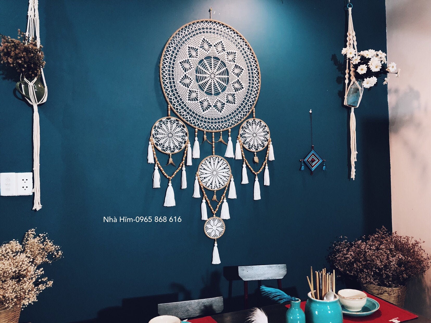 Large Dream Catcher Wall Hanging Decor Boho Dream Catcher Etsy