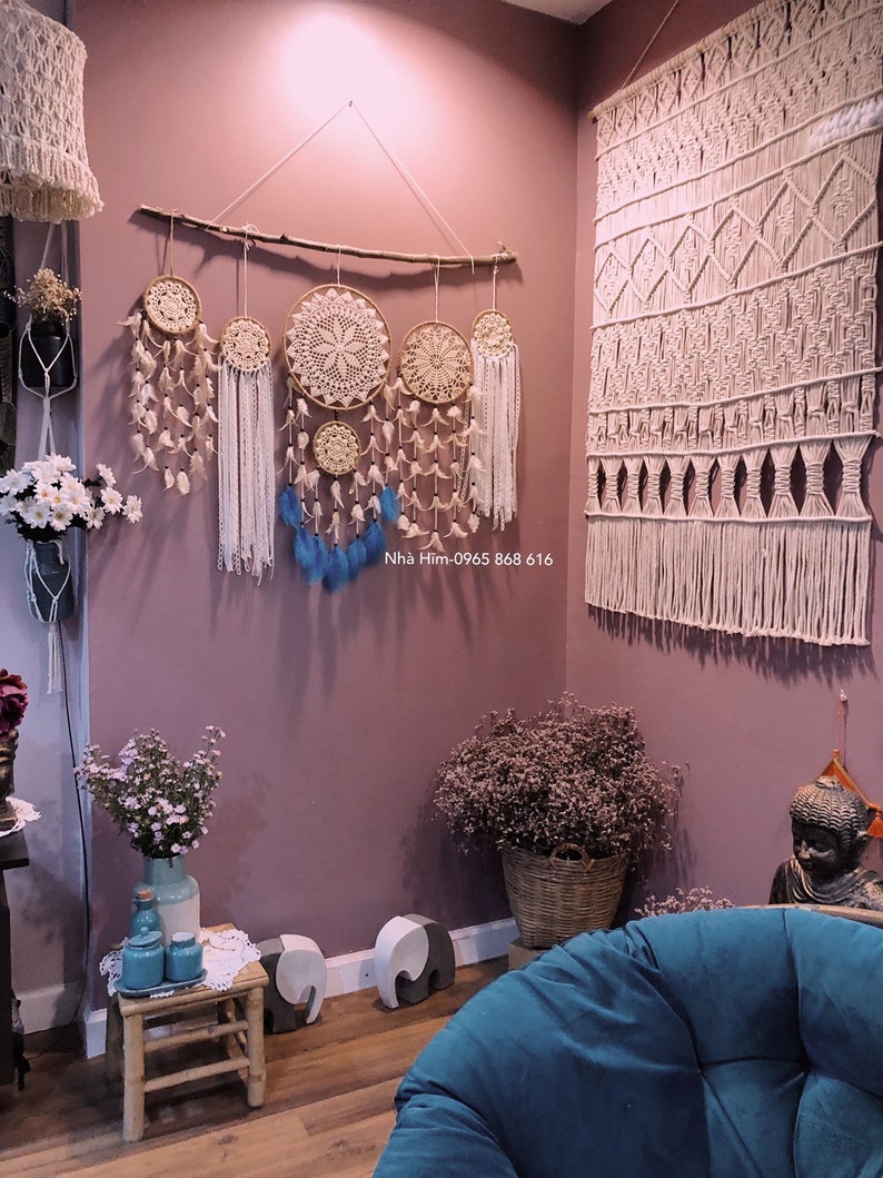 5 dream catchers dream catcher wall hanging large Etsy