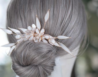 Parelbruidshaarkam – Elegant handgemaakt bruiloftshaaraccessoire voor klassieke en romantische bruid